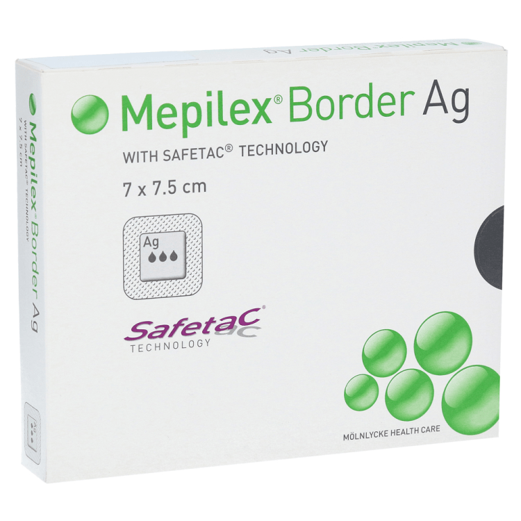 Mepilex® Border Ag 7,5cm x 8,5cm