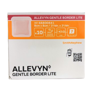 8 x 8 cm allevyn gentle border lite