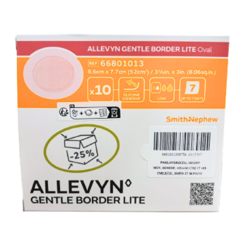 8,6 x 7,7 allevyn gentle border lite ovam