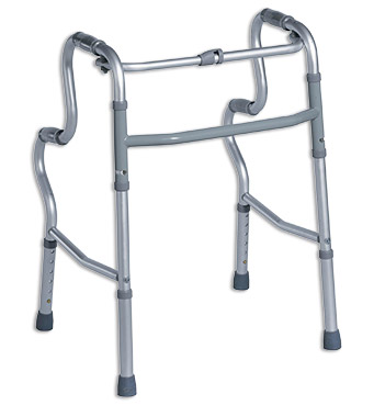 Déambulateur pliant à 2 niveaux