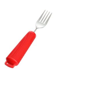 Fourchette ergonomique - coloris rouge