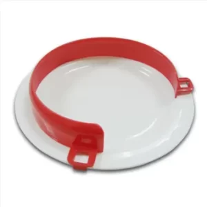 Rebord d'assiette - coloris rouge