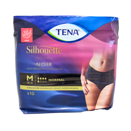 tena silhouette noir normal M x10