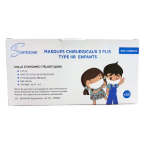 Masques chircugiaux enfants seinbiose