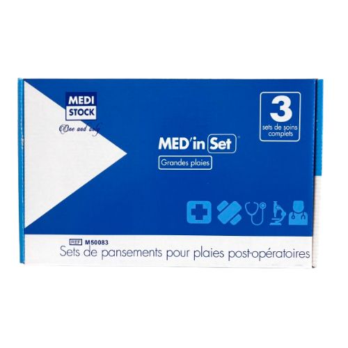 Set de pansement 3 sets - Plaies post-opératoires - MEDI STOCK