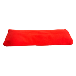 Coussin rouge chauffant graine de lin