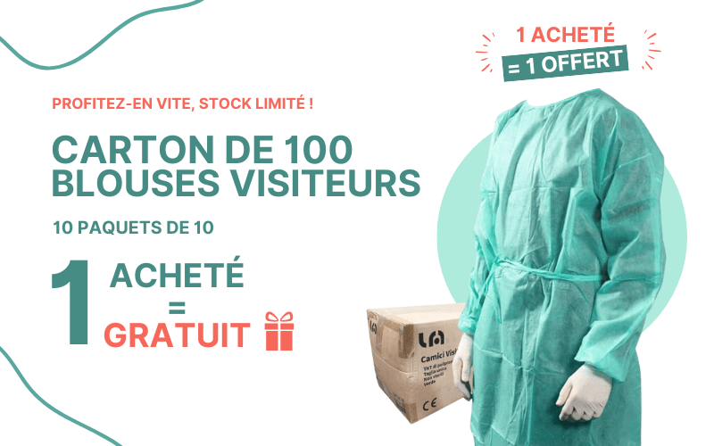 Pop up carton de 100 blouses