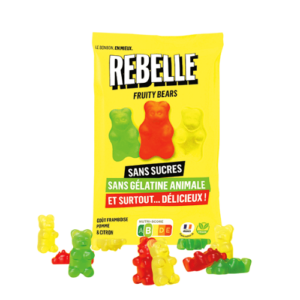 Bonbon rebelle fruity bears jaune